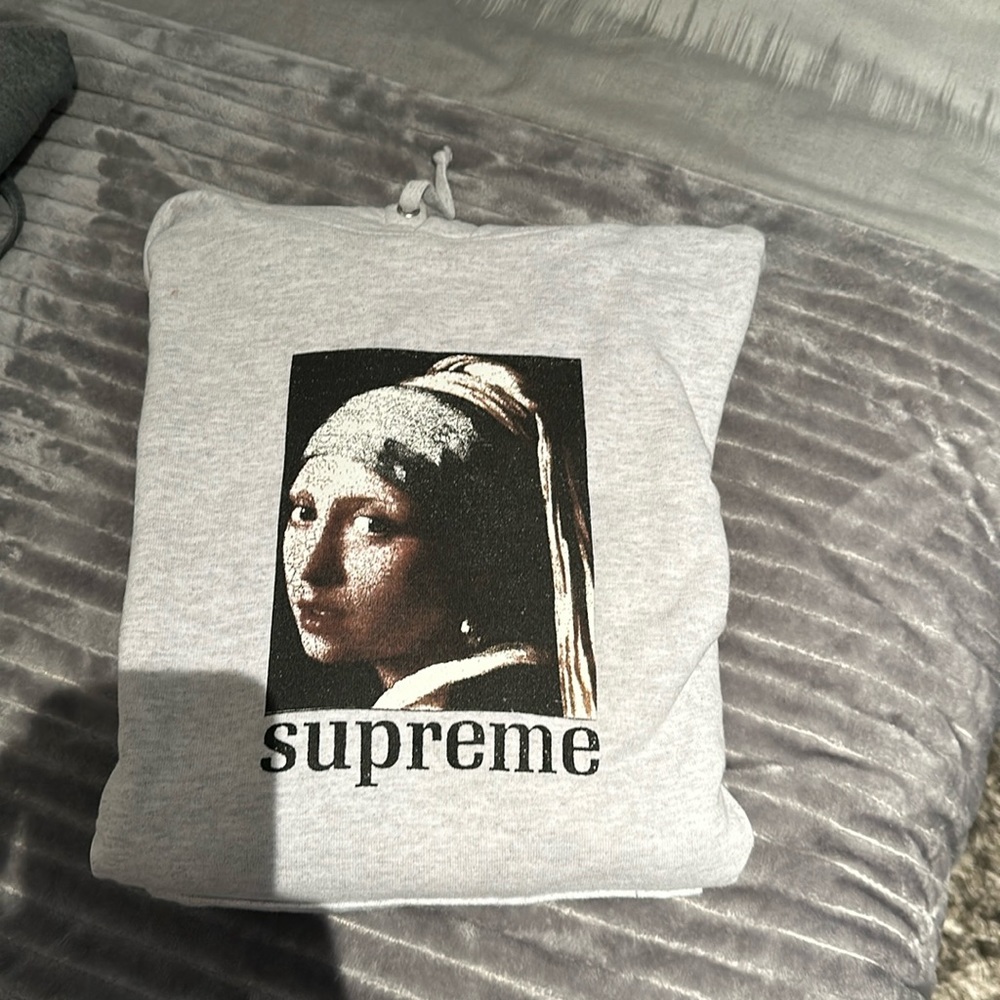 Supreme girl with the pearl earring hoodie
